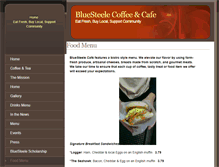 Tablet Screenshot of bluesteelecoffee.com